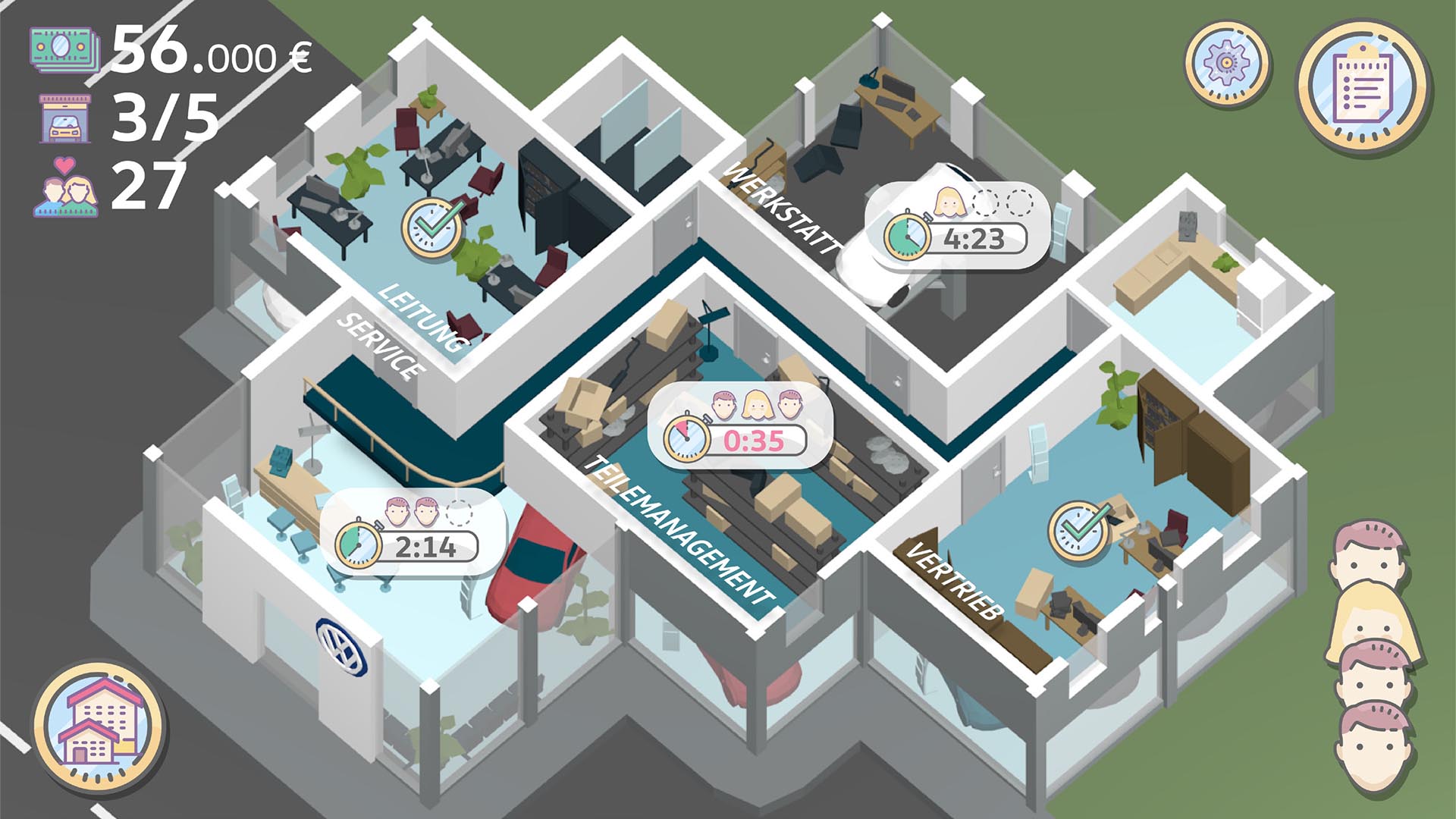 Canceled VW project | Corporate serious game | Game designer | Mad About Pandas | 2017